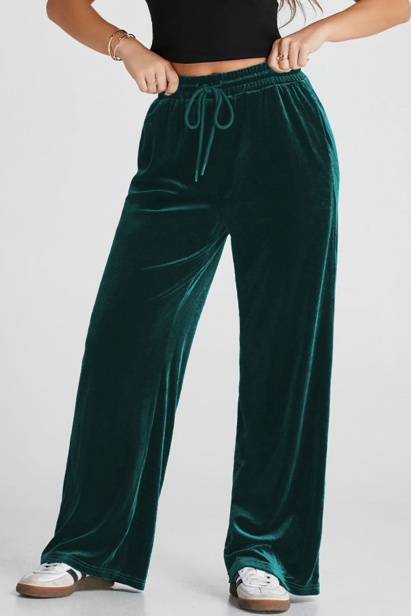 Drawstring Waist Wide Leg Active Pants (multiple color options) Supply - Image 2