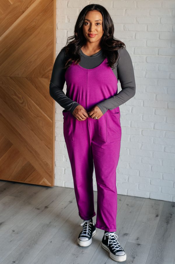 Totally Me Spaghetti Strap Jumpsuit in Light Plum Fashion - Image 2