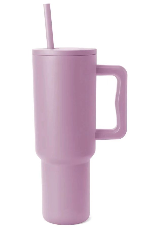 Monochromatic Stainless Steel Tumbler with Matching Straw  (multiple color options) Sale - Image 2