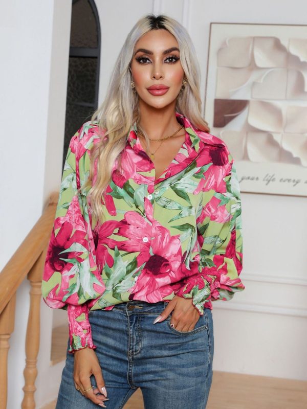 Button Down Printed Long Sleeve Shirt (2 color options) Cheap - Image 5