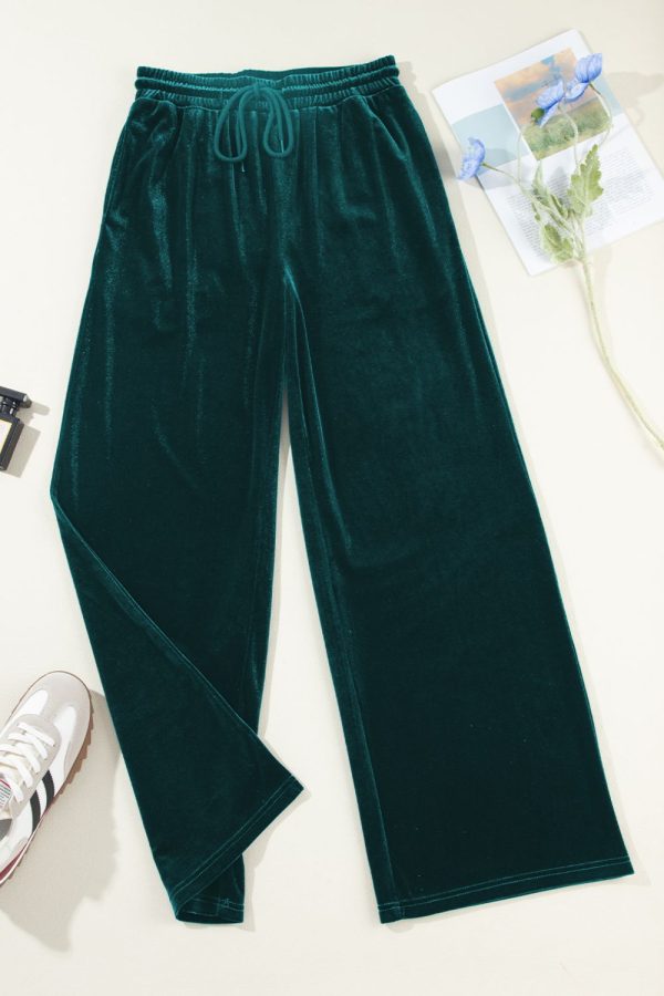 Drawstring Waist Wide Leg Active Pants (multiple color options) Supply - Image 5
