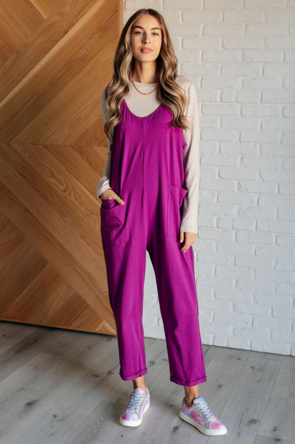 Totally Me Spaghetti Strap Jumpsuit in Light Plum Fashion