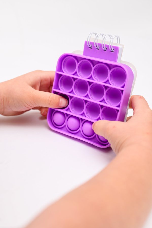 Mini Pop It Notebook in Purple Fashion - Image 4