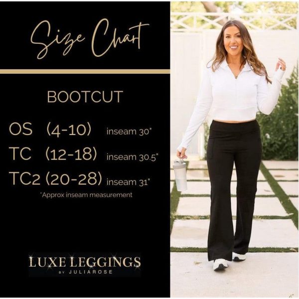 The Rhea - 30   BROWN Bootcut Leggings with Pockets - Luxe by Julia Rose® Hot on Sale - Image 5