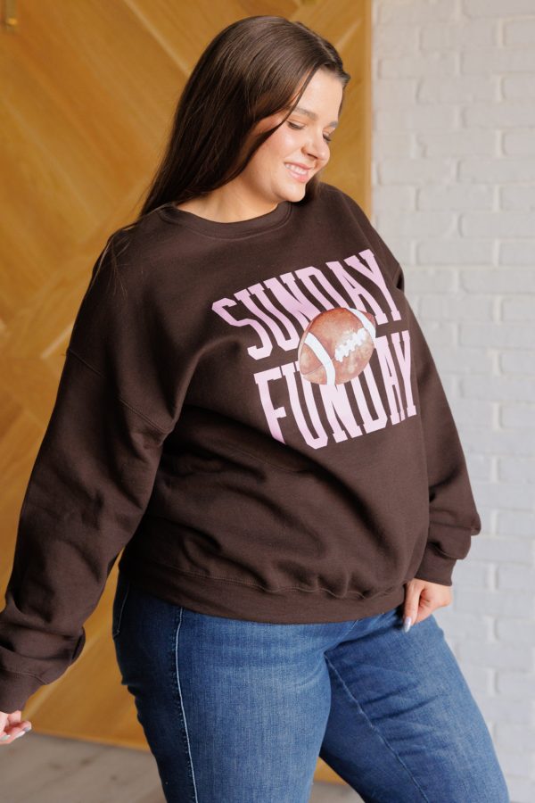 Sunday Funday Graphic Sweatshirt Fashion - Image 3