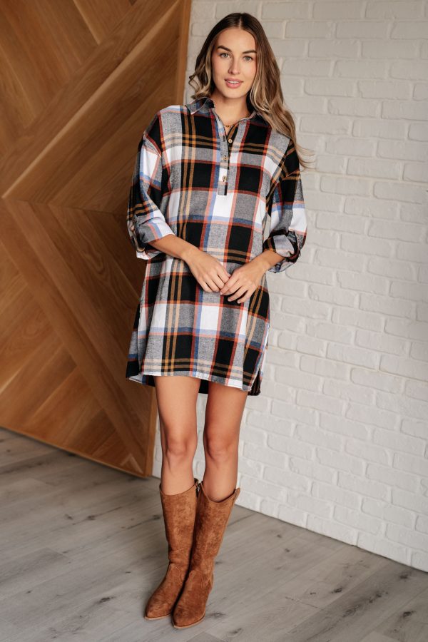 Make it Right Plaid Shirt Dress Supply - Image 4