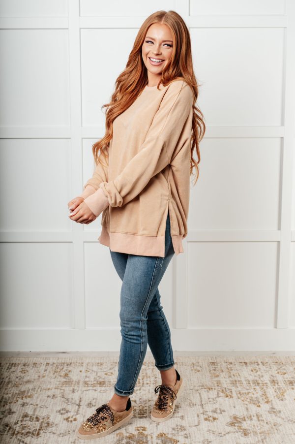 No Plain Jane Oversized Sweatshirt in Khaki Cheap - Image 2